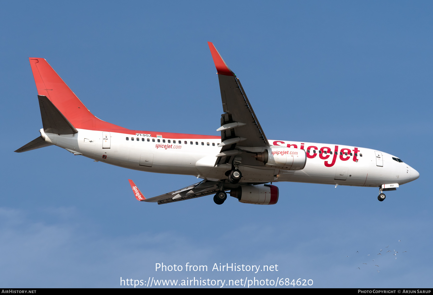 Aircraft Photo of VT-SGJ | Boeing 737-86J | SpiceJet | AirHistory.net #684620