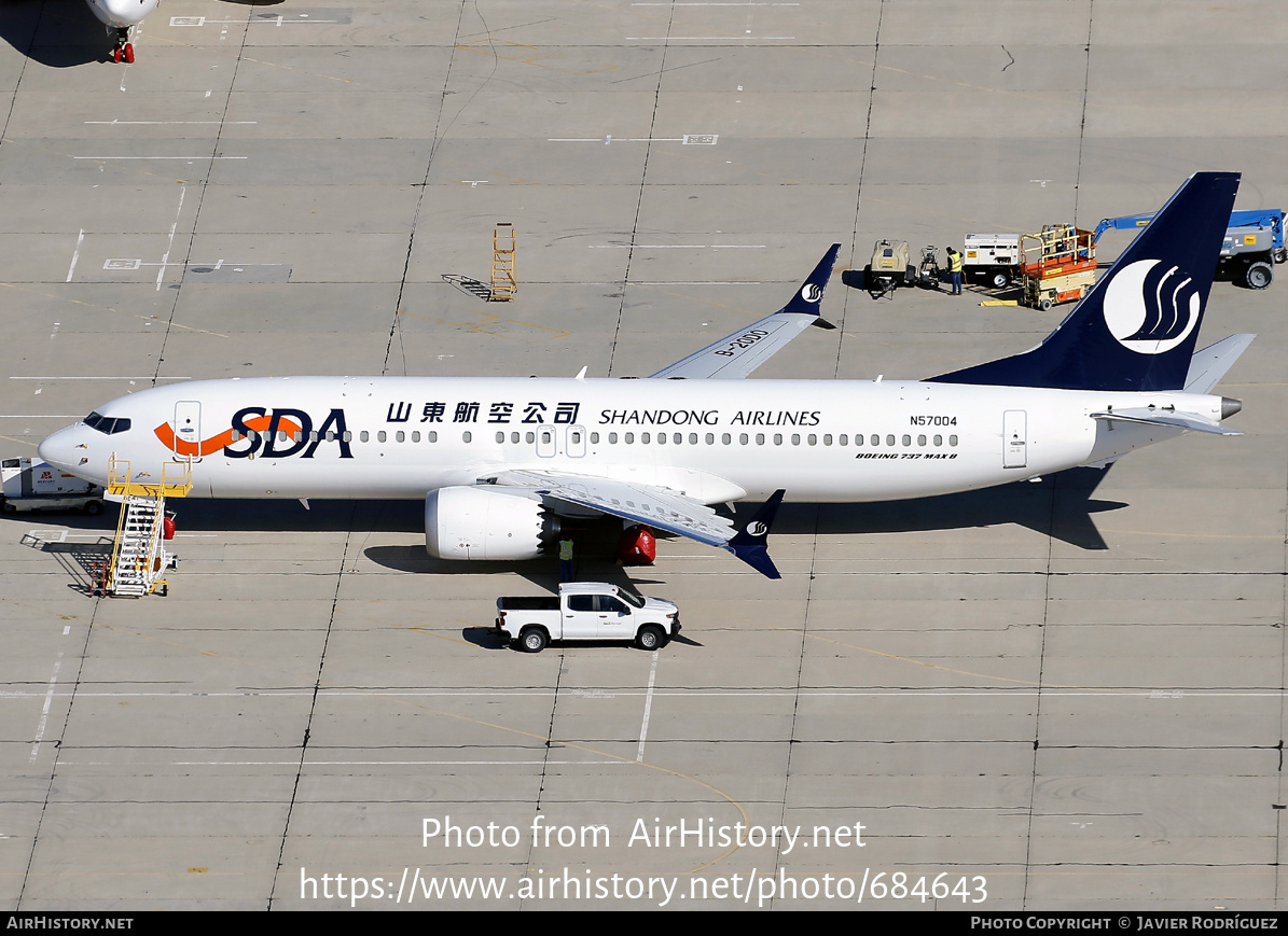 Aircraft Photo of N57004 / B20D0 | Boeing 737-8 Max 8 | Shandong Airlines - SDA | AirHistory.net #684643