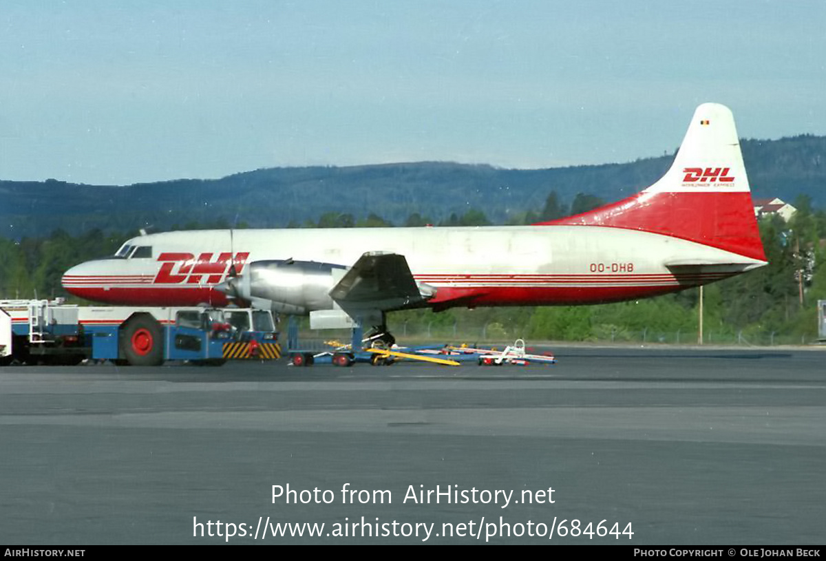 Aircraft Photo of OO-DHB | Convair 580/F | DHL Worldwide Express | AirHistory.net #684644