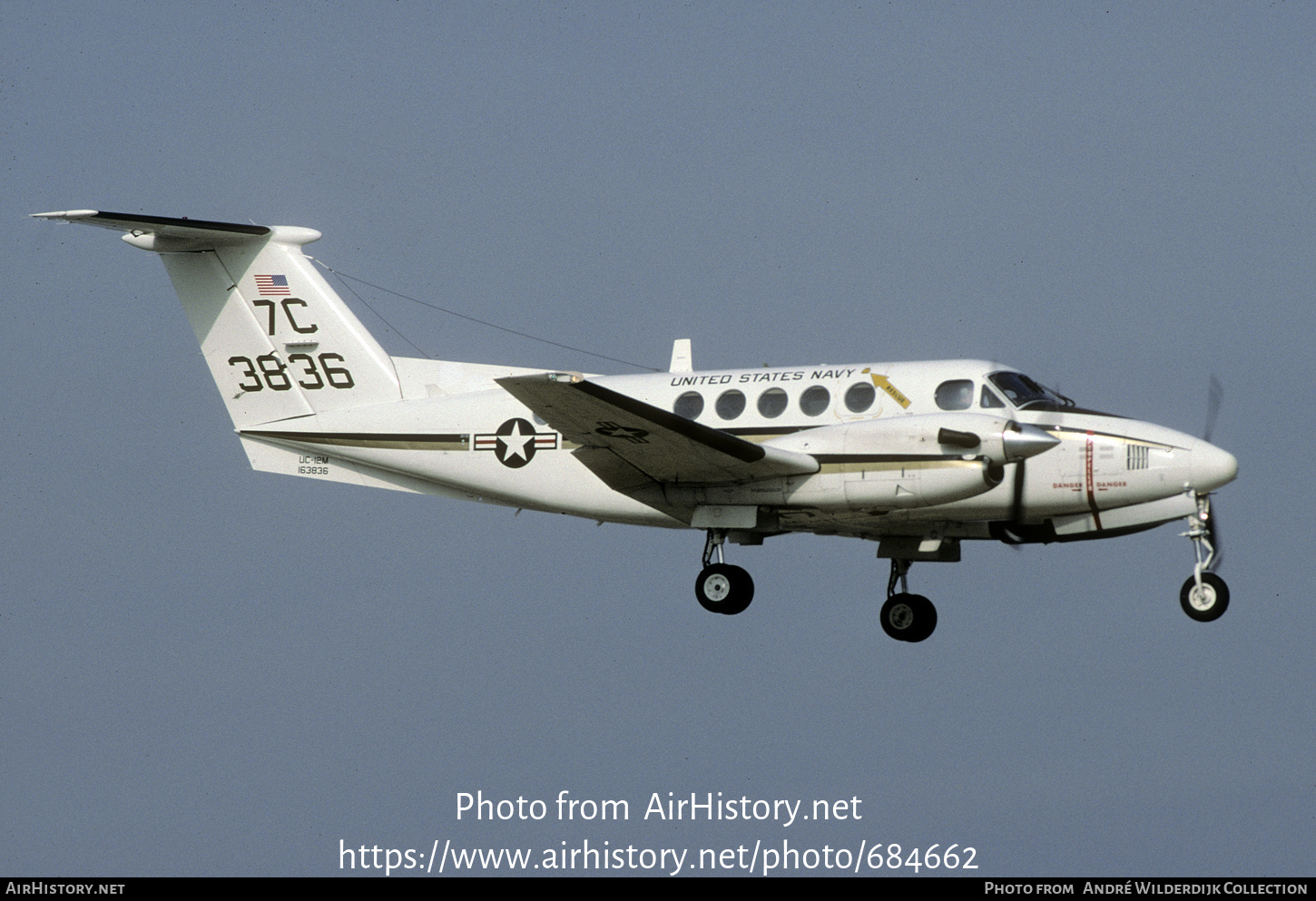 Aircraft Photo of 163836 / 3836 | Beech UC-12M Super King Air (A200C) | USA - Navy | AirHistory.net #684662