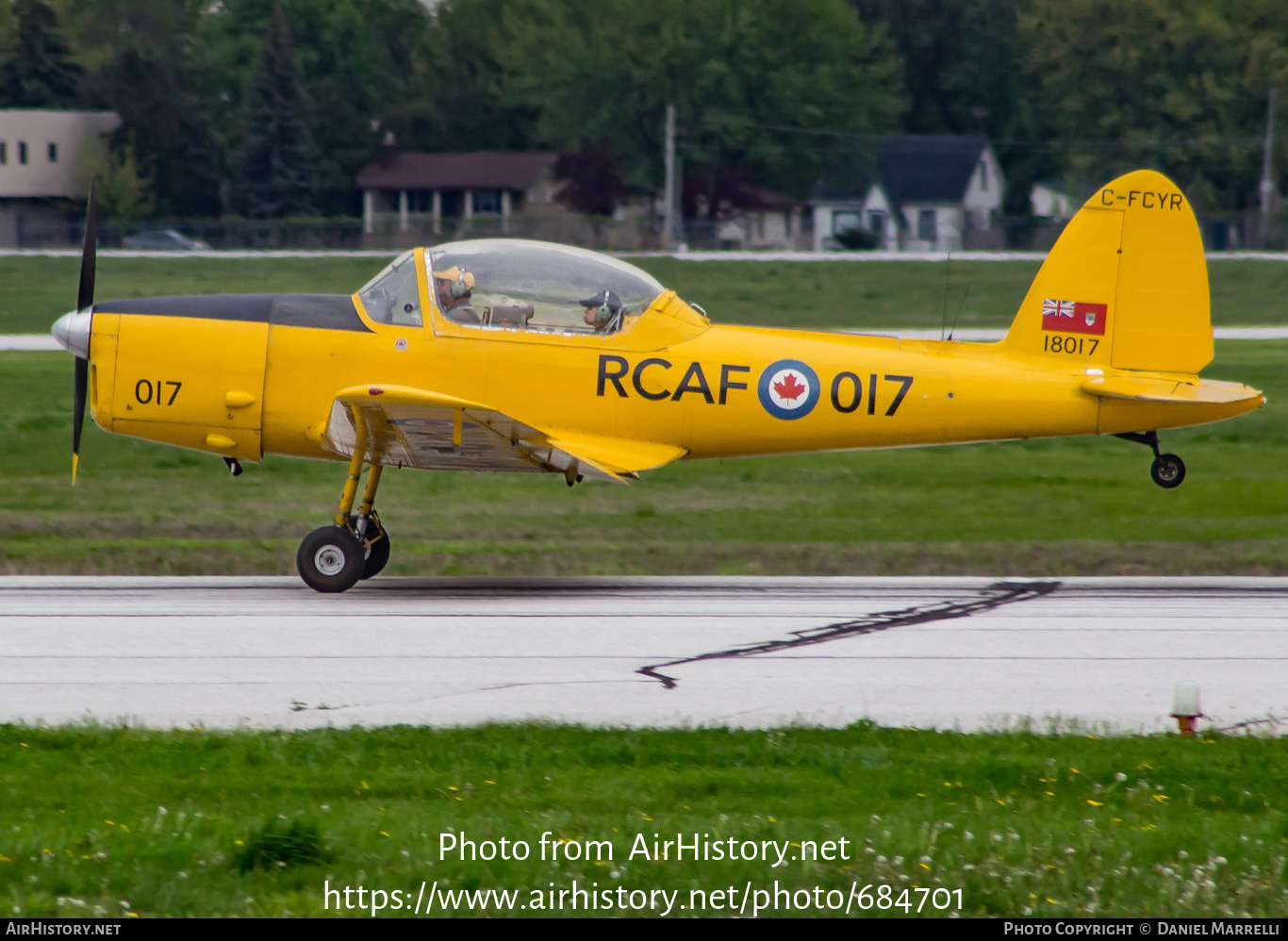 Aircraft Photo of C-FCYR / 18017 | De Havilland Canada DHC-1B-2-S3 Chipmunk | Canada - Air Force | AirHistory.net #684701