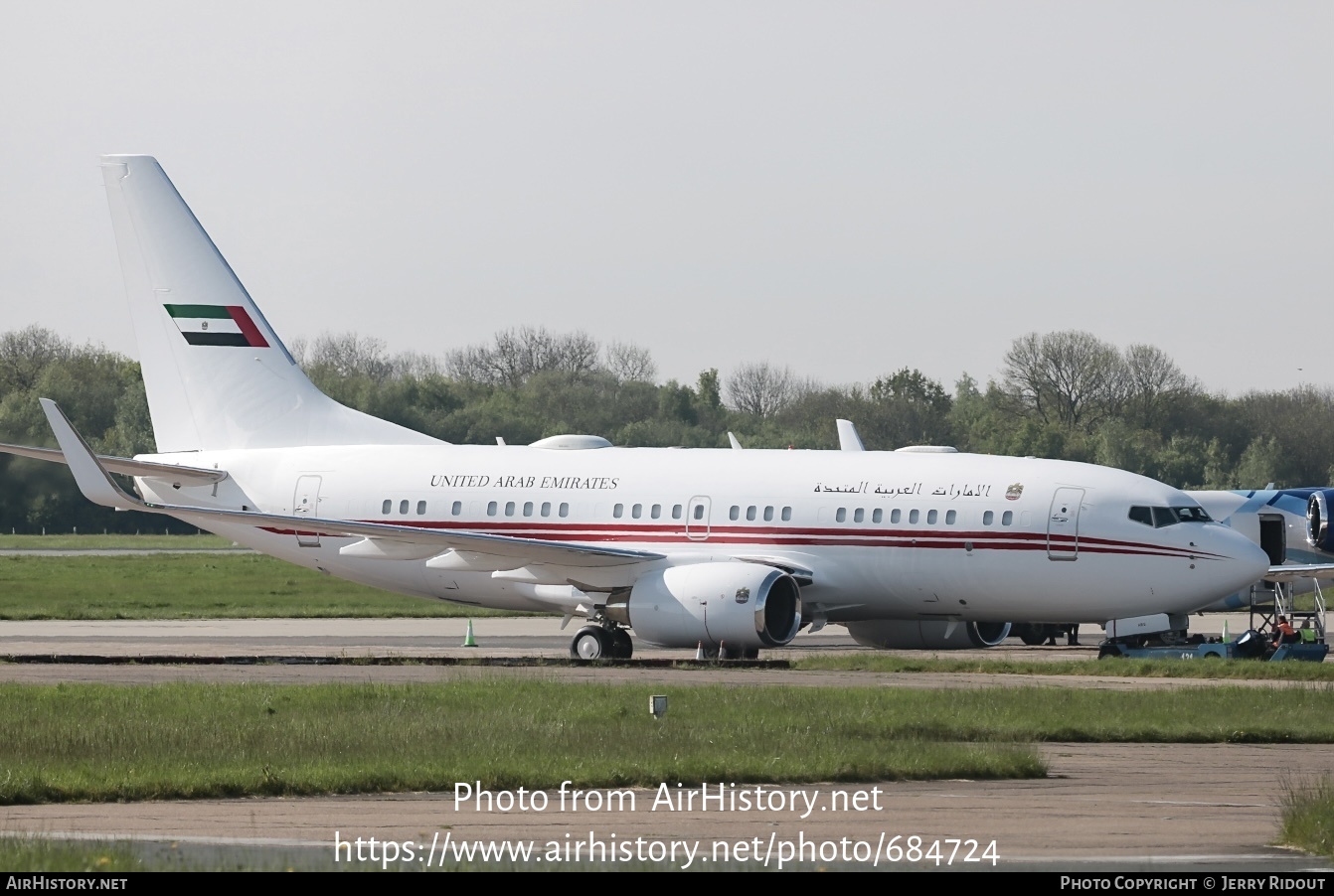 Aircraft Photo of A6-HRS | Boeing 737-7EO BBJ | United Arab Emirates Government | AirHistory.net #684724