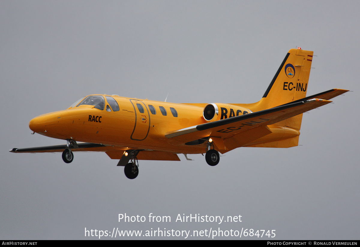 Aircraft Photo of EC-INJ | Cessna 501 Citation I/SP | RACC - Reial Automòbil Club de Catalunya | AirHistory.net #684745