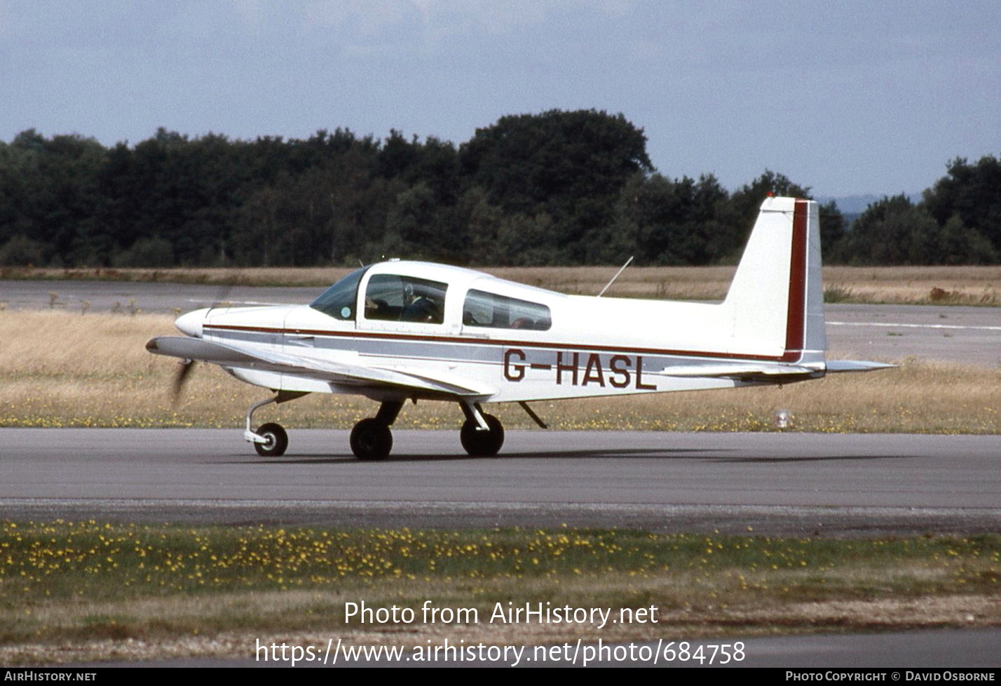 Aircraft Photo of G-HASL | Grumman American AA-5A Cheetah | AirHistory.net #684758