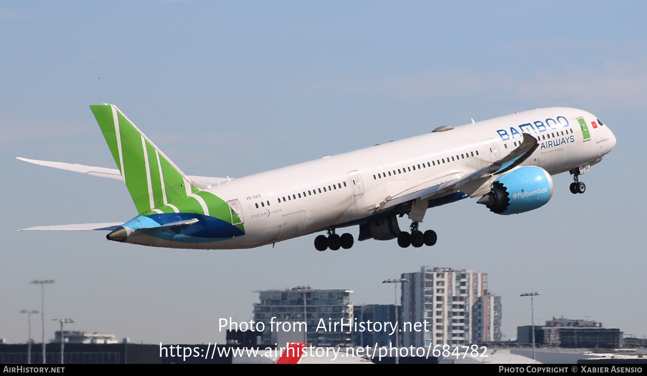 Aircraft Photo of VN-A818 | Boeing 787-9 Dreamliner | Bamboo Airways | AirHistory.net #684782