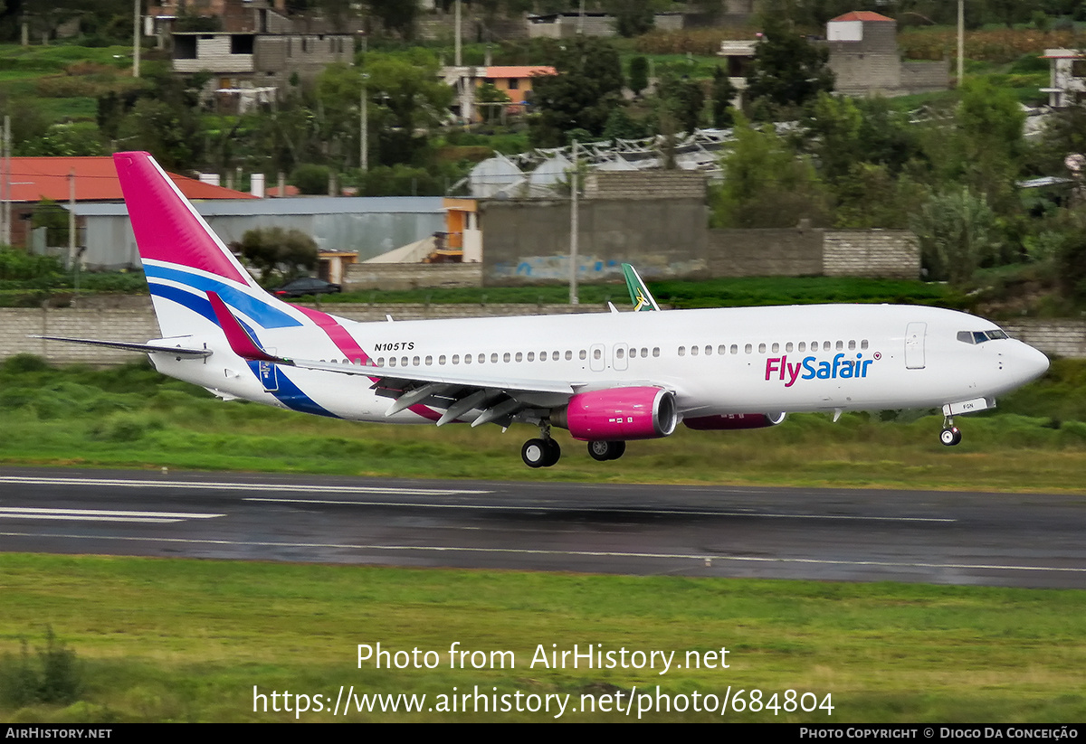 Aircraft Photo of N105TS | Boeing 737-86N | FlySafair | AirHistory.net #684804