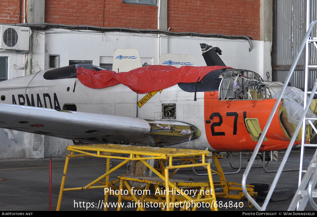Aircraft Photo of 271 | Beech T-34C-1 Turbo Mentor (45) | Uruguay - Navy | AirHistory.net #684840