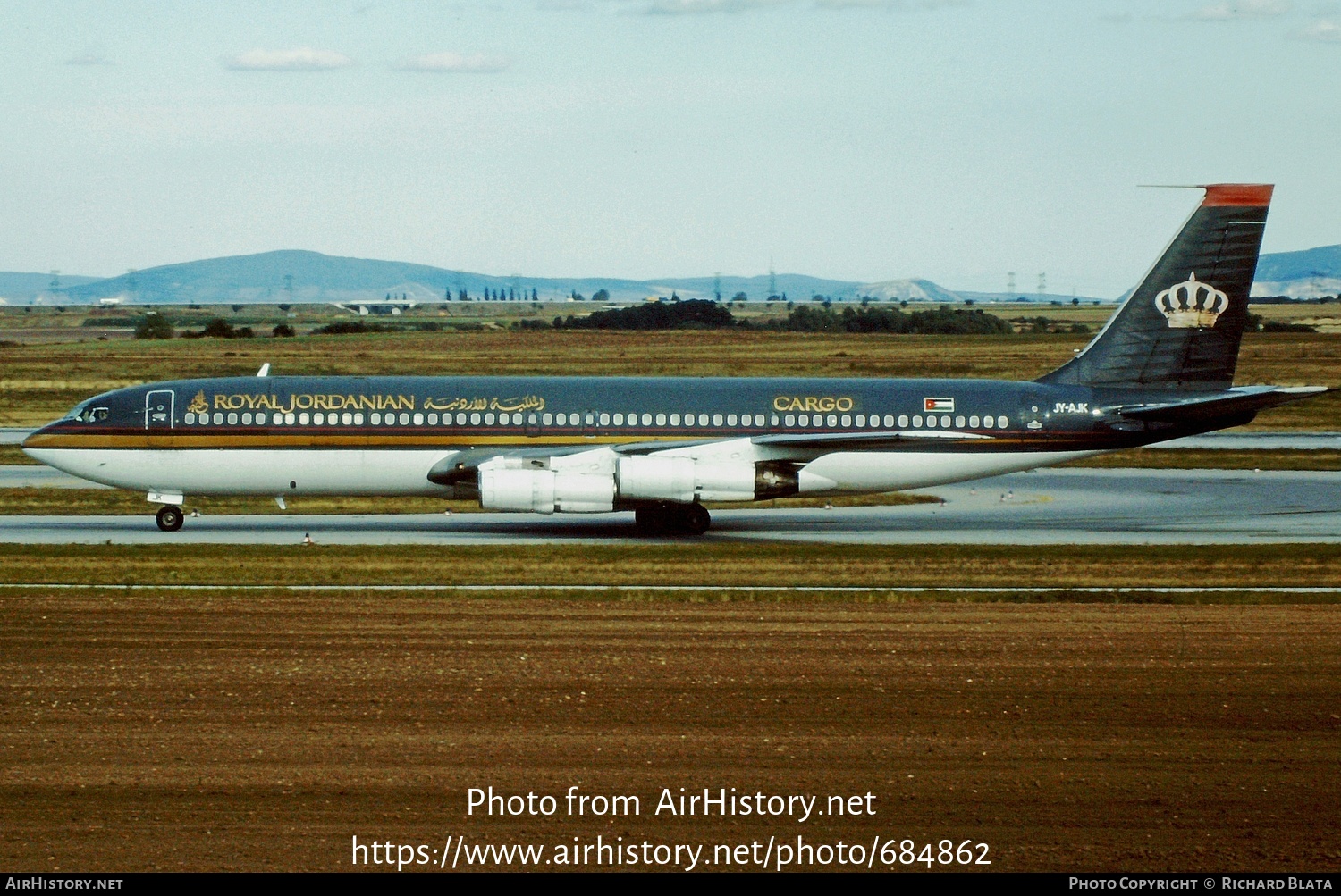 Aircraft Photo of JY-AJK | Boeing 707-384C | Royal Jordanian Airlines Cargo | AirHistory.net #684862