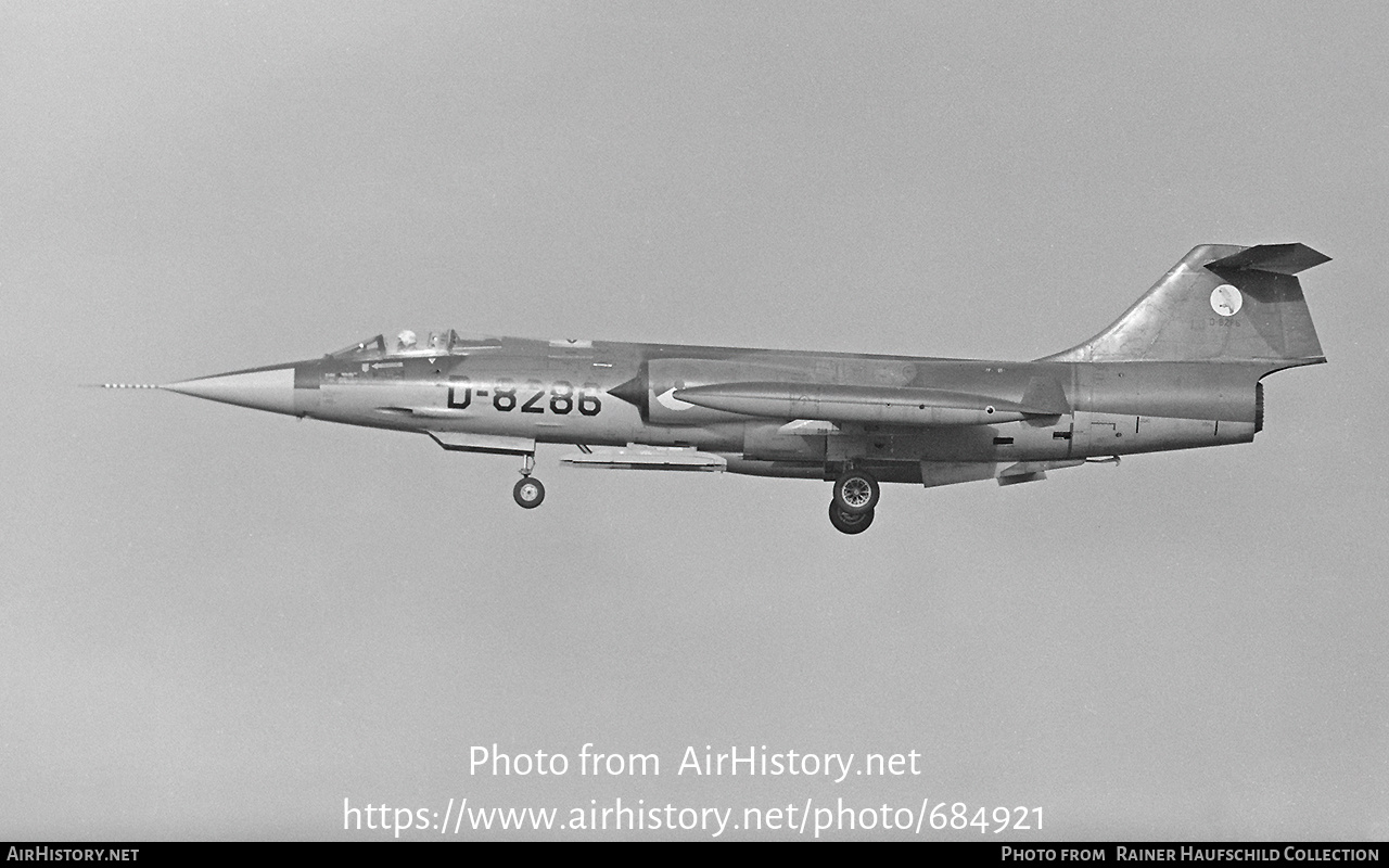 Aircraft Photo of D-8286 | Lockheed F-104G Starfighter | Netherlands - Air Force | AirHistory.net #684921