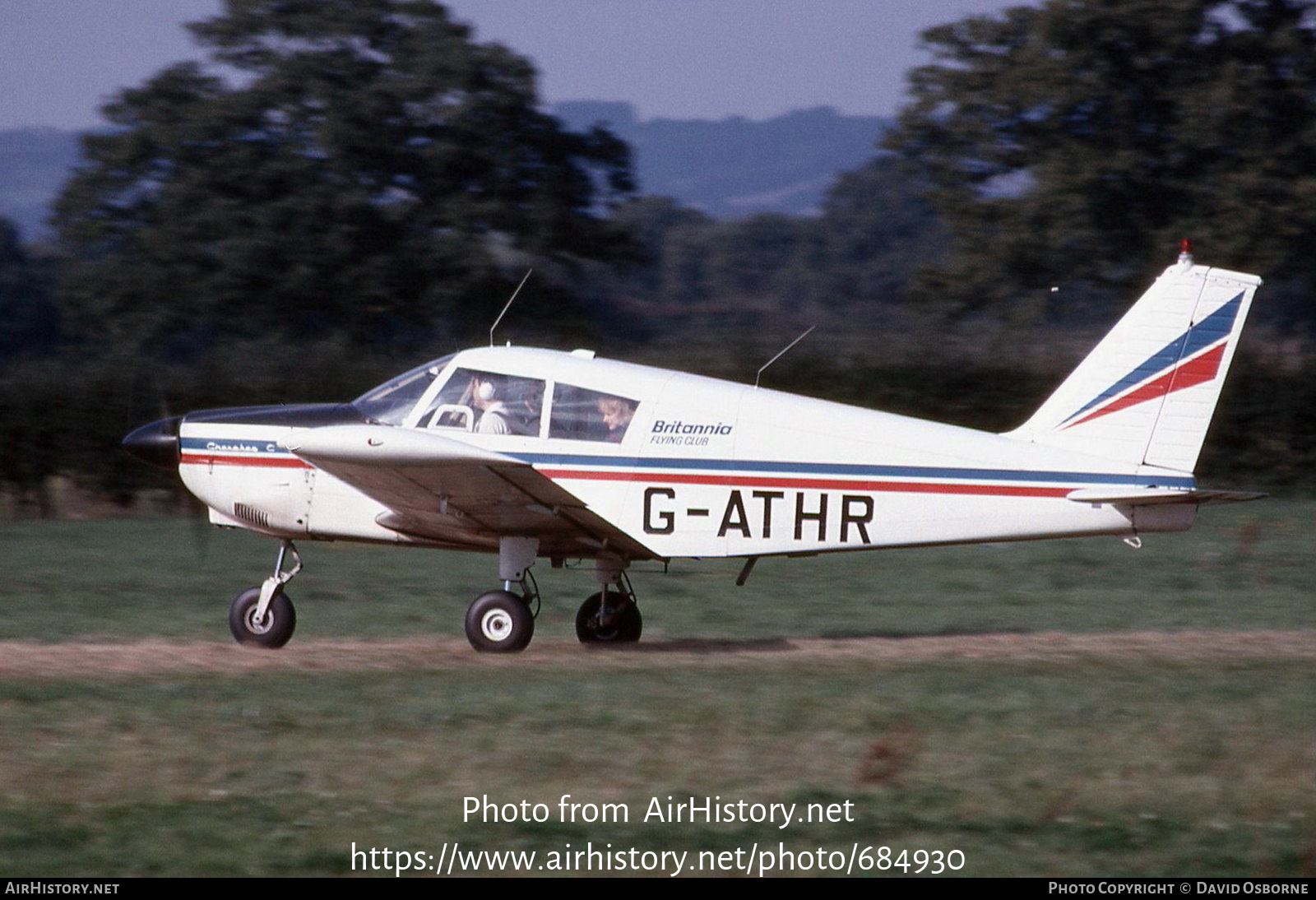 Aircraft Photo of G-ATHR | Piper PA-28-180 Cherokee C | Britannia Flying Club | AirHistory.net #684930