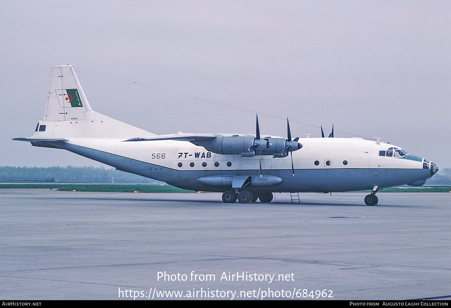 Aircraft Photo of 7T-WAB / 566 | Antonov An-12B | Algeria - Air Force | AirHistory.net #684962