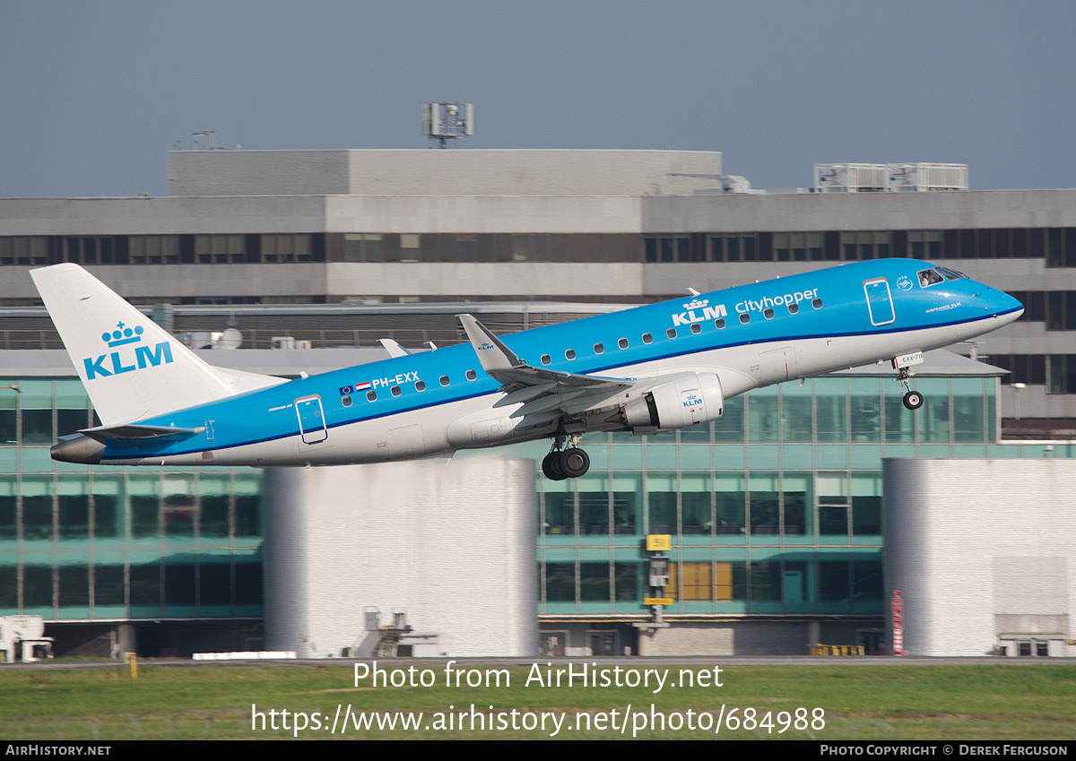 Aircraft Photo of PH-EXX | Embraer 175STD (ERJ-170-200STD) | KLM Cityhopper | AirHistory.net #684988