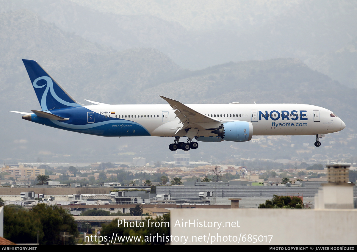 Aircraft Photo of EC-NVX | Boeing 787-9 Dreamliner | Norse Atlantic Airways | AirHistory.net #685017