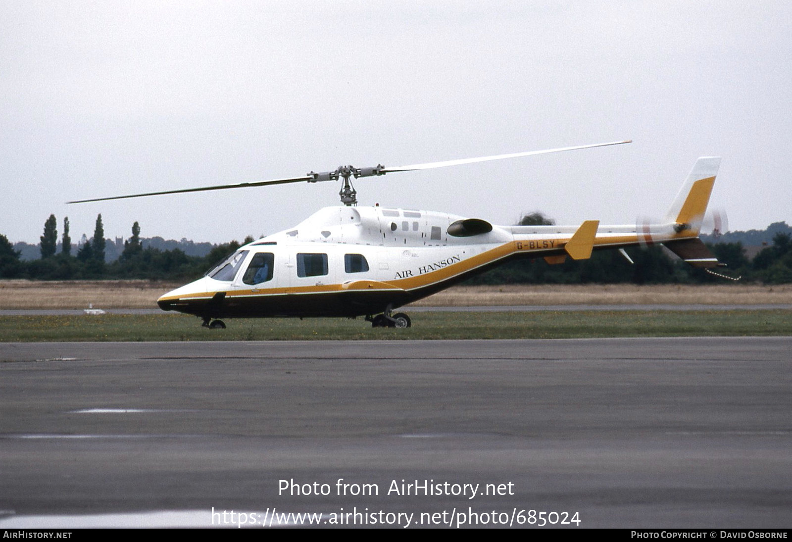 Aircraft Photo of G-BLSY | Bell 222 | Air Hanson | AirHistory.net #685024