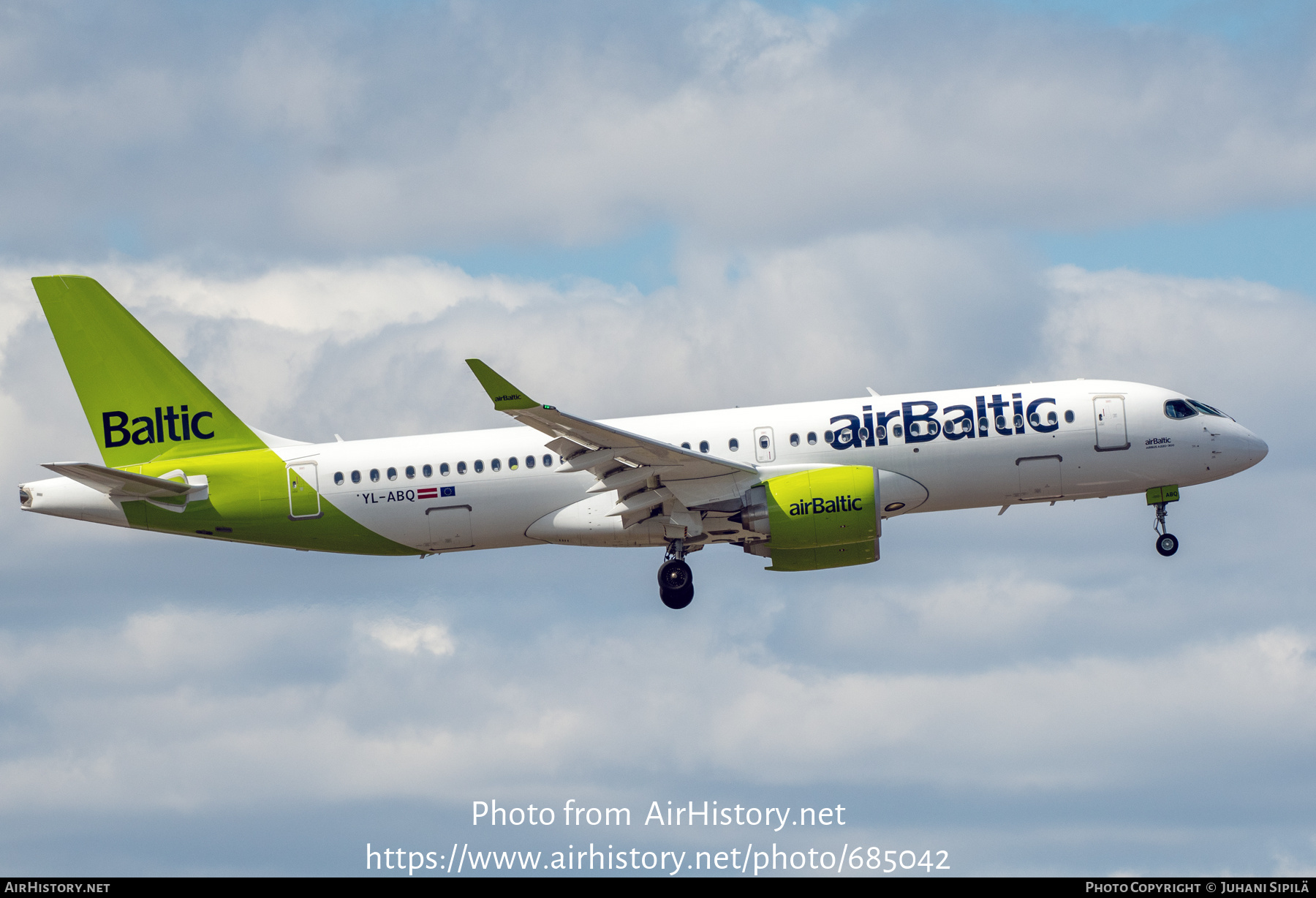 Aircraft Photo of YL-ABQ | Airbus A220-371 (BD-500-1A11) | AirBaltic | AirHistory.net #685042