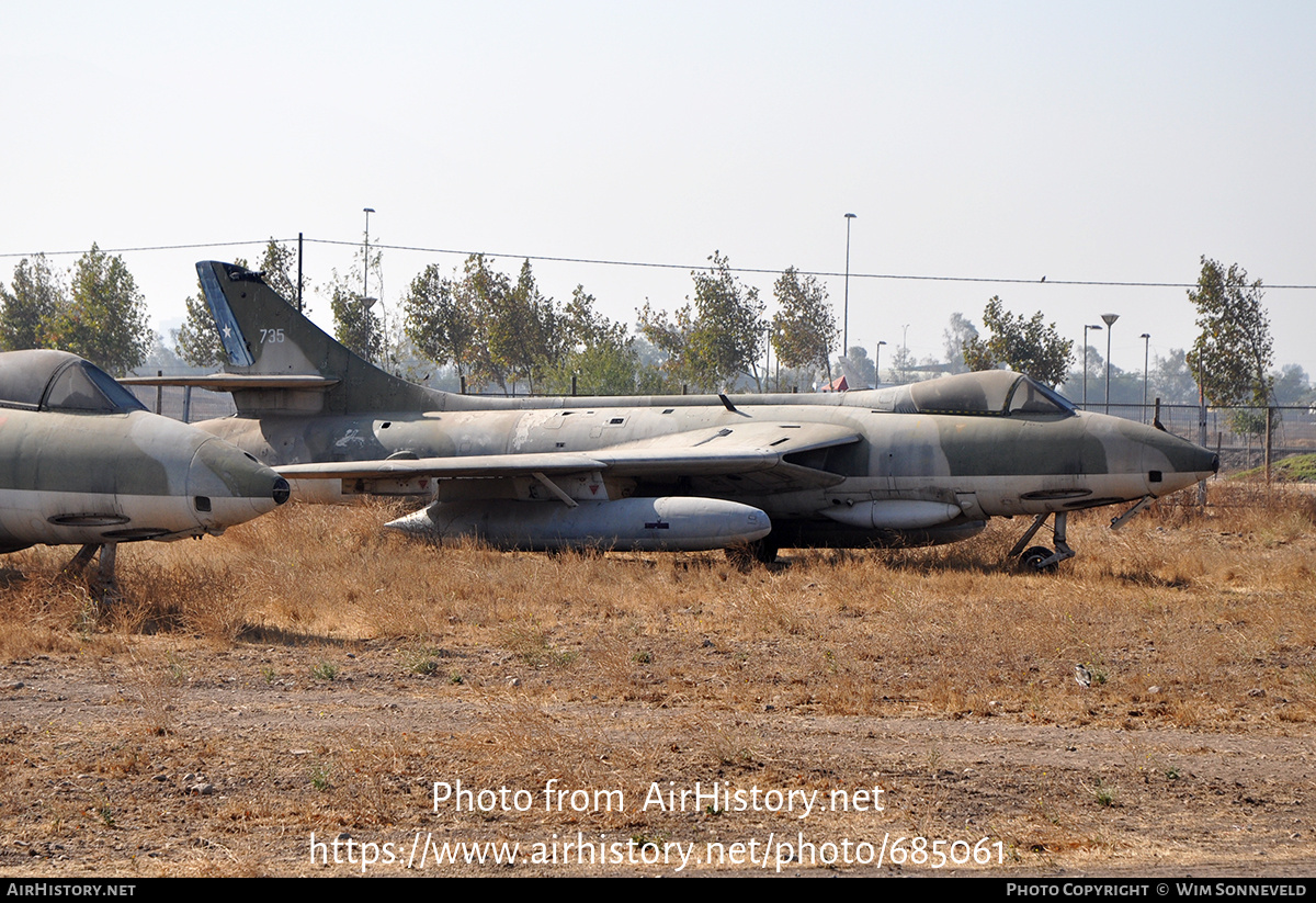 Aircraft Photo of 735 | Hawker Hunter FR71A | Chile - Air Force | AirHistory.net #685061