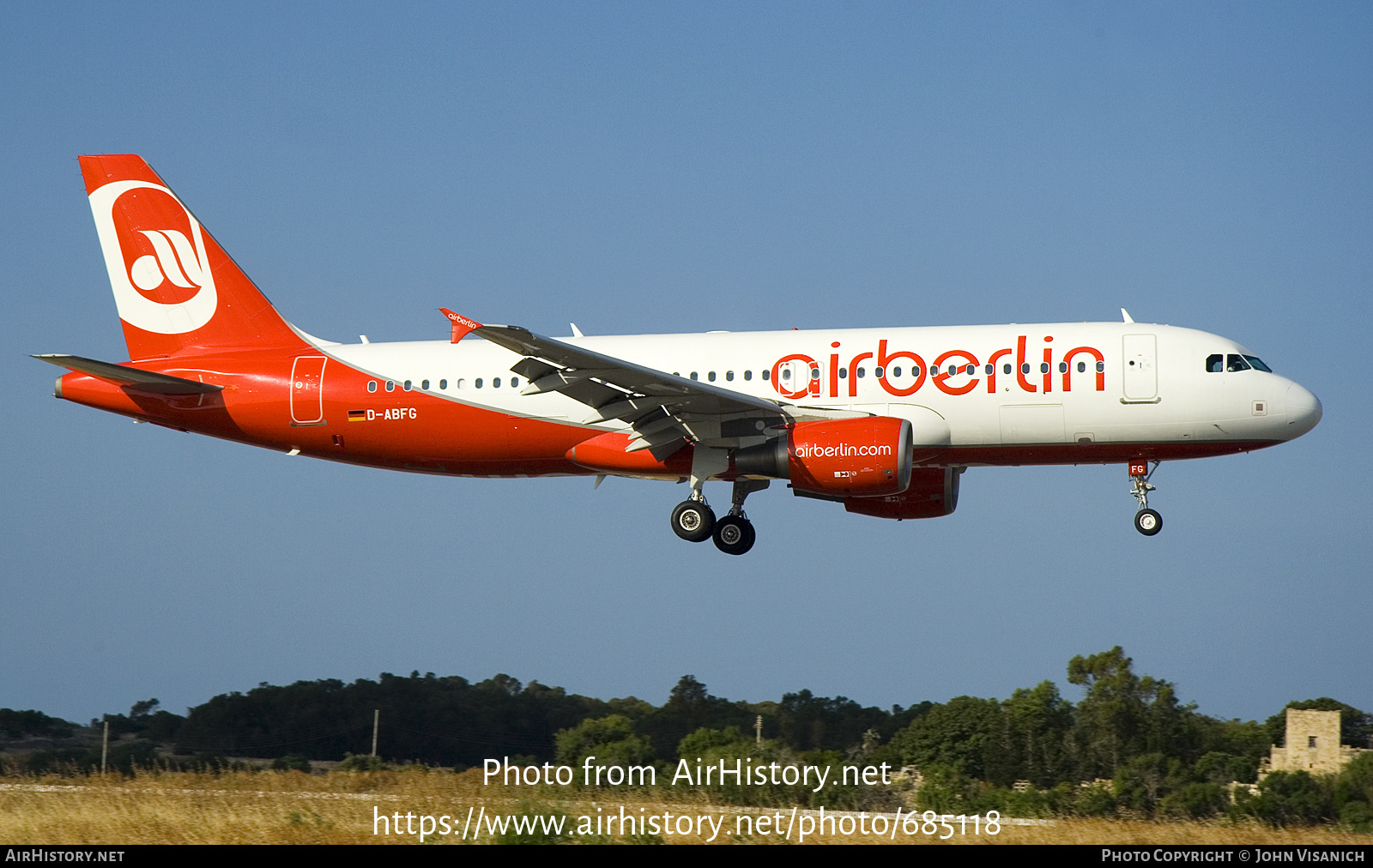 Aircraft Photo of D-ABFG | Airbus A320-214 | Air Berlin | AirHistory.net #685118