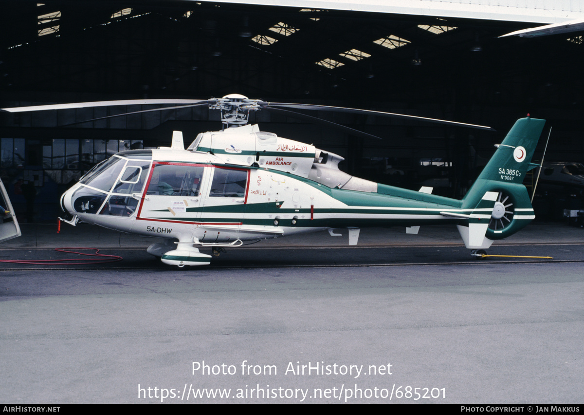 Aircraft Photo of 5A-DHW | Aerospatiale SA-365C-2 Dauphin 2 | Libyan Air Ambulance | AirHistory.net #685201