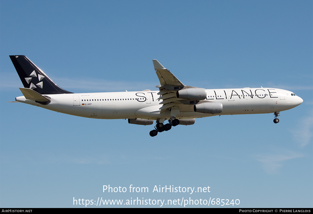 Aircraft Photo of D-AIGP | Airbus A340-313 | Lufthansa | AirHistory.net #685240