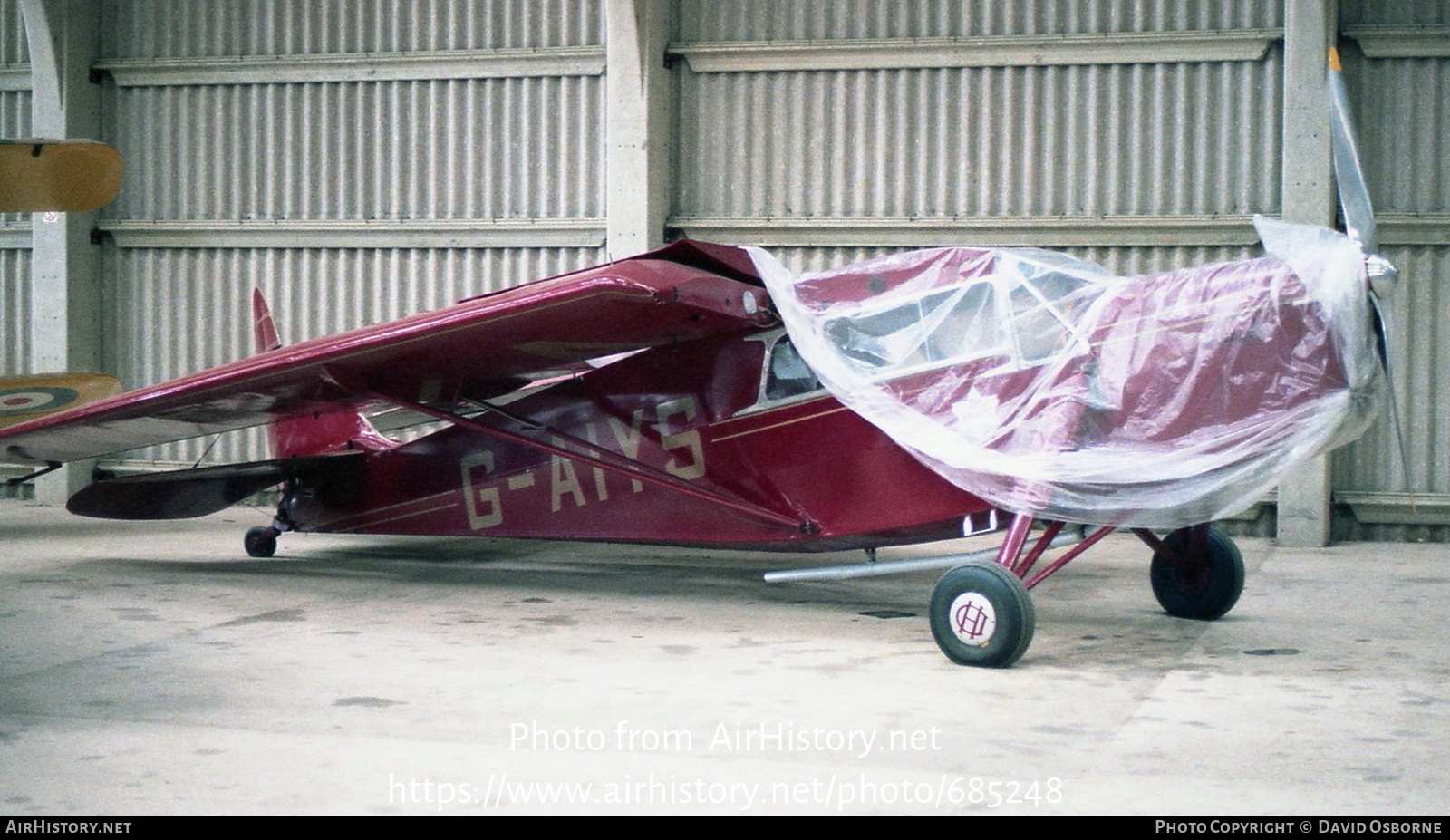 Aircraft Photo of G-AIYS | De Havilland D.H. 85 Leopard Moth | AirHistory.net #685248