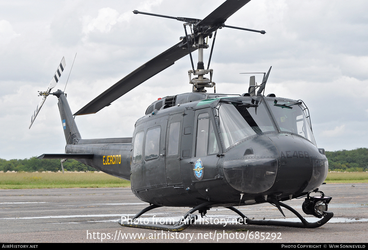 Aircraft Photo of AE-468 | Bell UH-1H-II Iroquois | Argentina - Army | AirHistory.net #685292