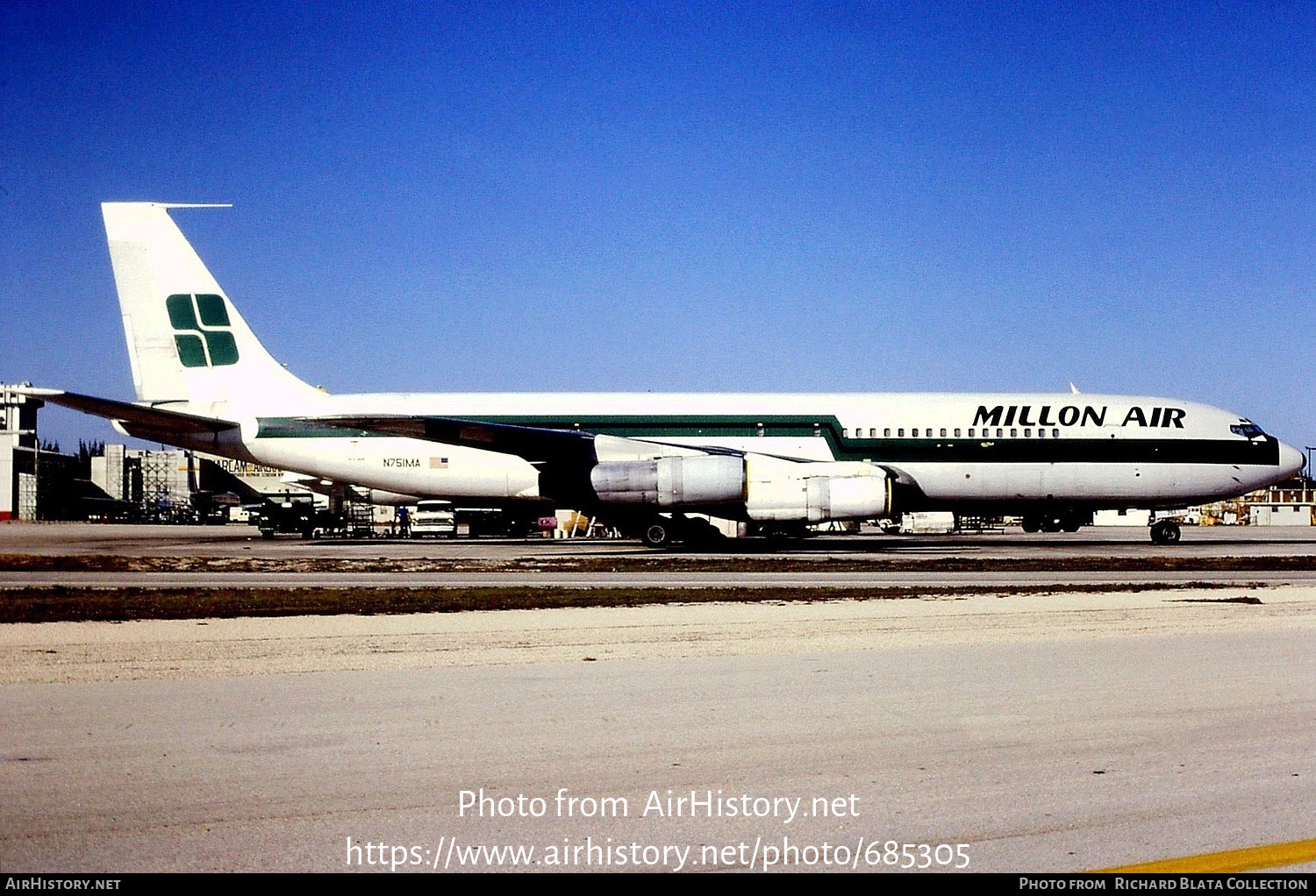 Aircraft Photo of N751MA | Boeing 707-323C | Millon Air | AirHistory.net #685305