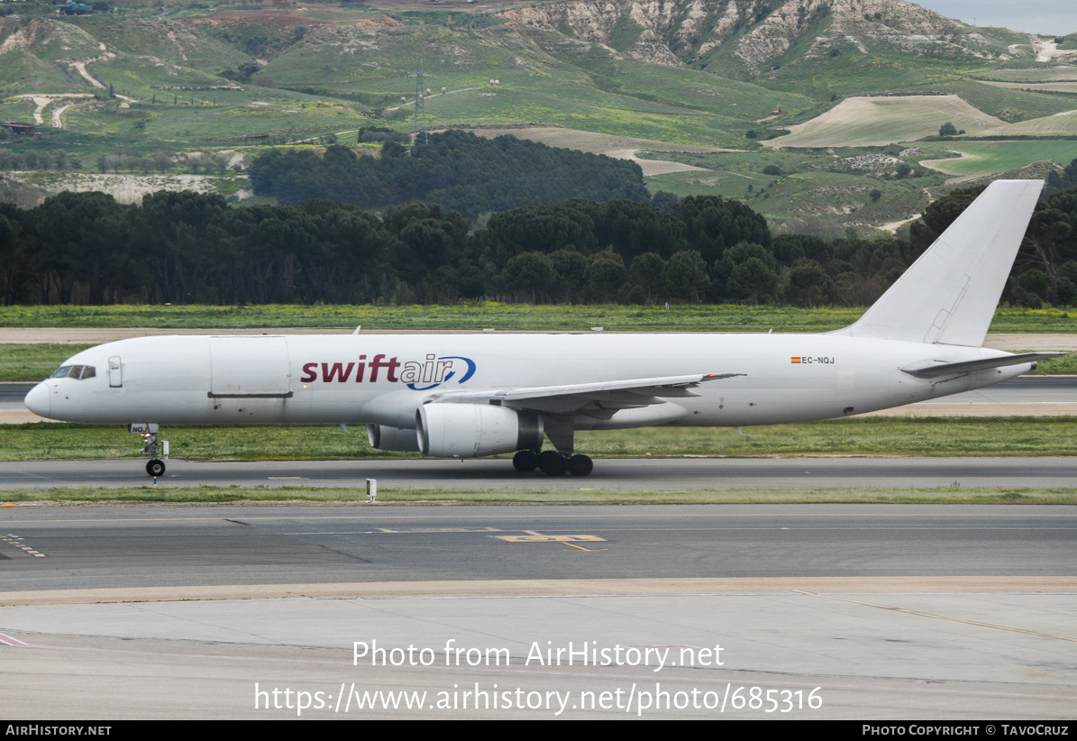 Aircraft Photo of EC-NQJ | Boeing 757-223APF | Swiftair | AirHistory.net #685316