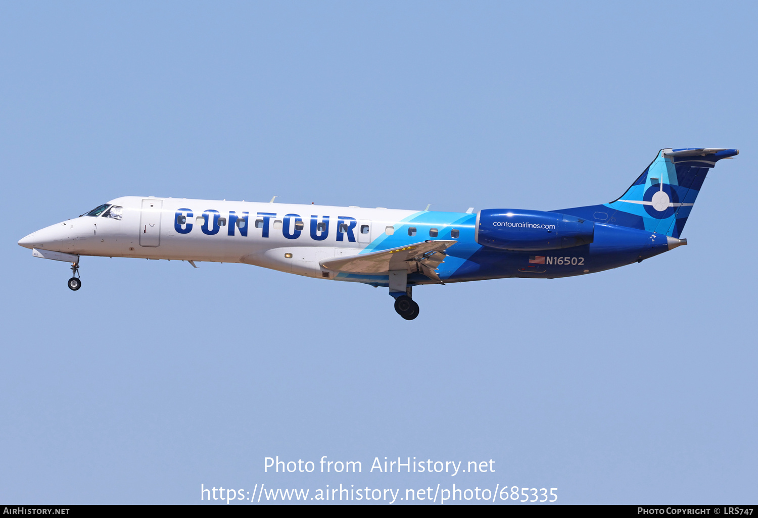 Aircraft Photo of N16502 | Embraer ERJ-135ER (EMB-135ER) | Contour Airlines | AirHistory.net #685335