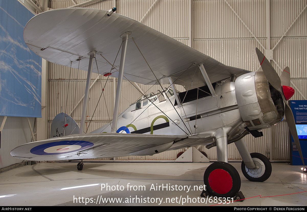 Aircraft Photo of K8042 | Gloster Gladiator Mk2 | UK - Air Force | AirHistory.net #685351