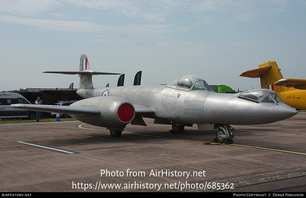 Aircraft Photo of WK935 | Gloster Meteor F8 (Prone Pilot) | UK - Air Force | AirHistory.net #685362