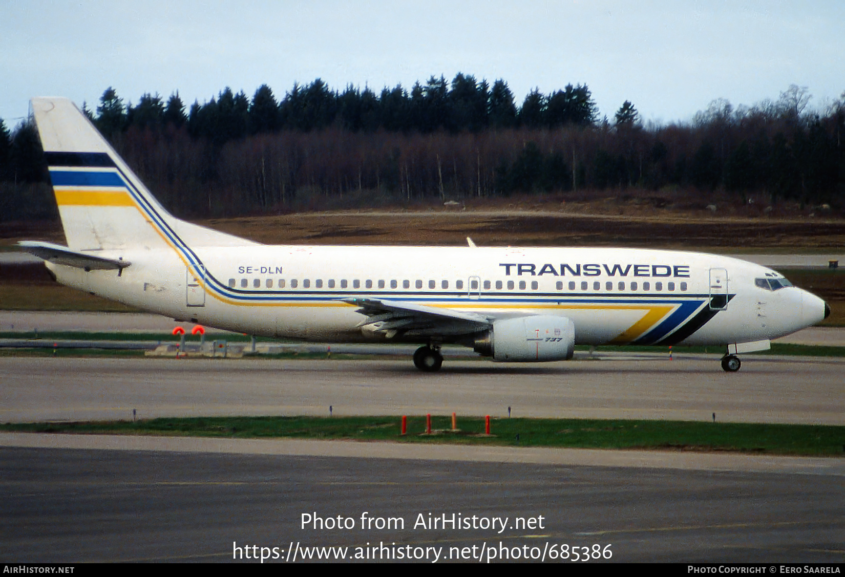 Aircraft Photo of SE-DLN | Boeing 737-3Y0 | Transwede Airways | AirHistory.net #685386