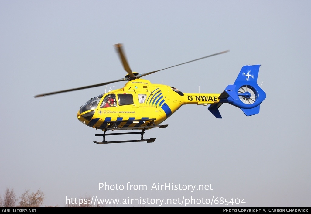 Aircraft Photo of G-NWAE | Eurocopter EC-135T-2 | North West Air Ambulance | AirHistory.net #685404