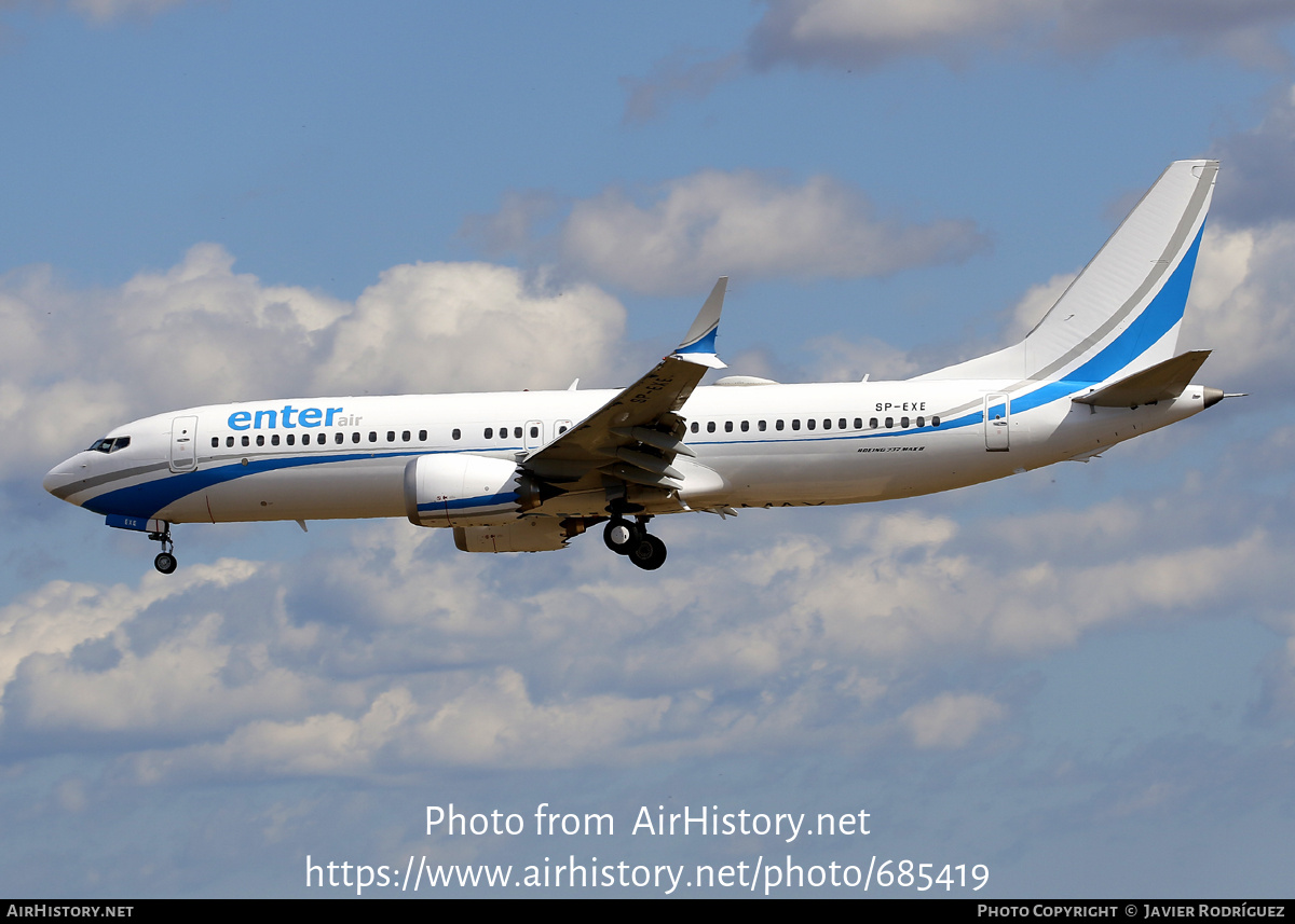 Aircraft Photo of SP-EXE | Boeing 737-8 Max 8 | Enter Air | AirHistory.net #685419