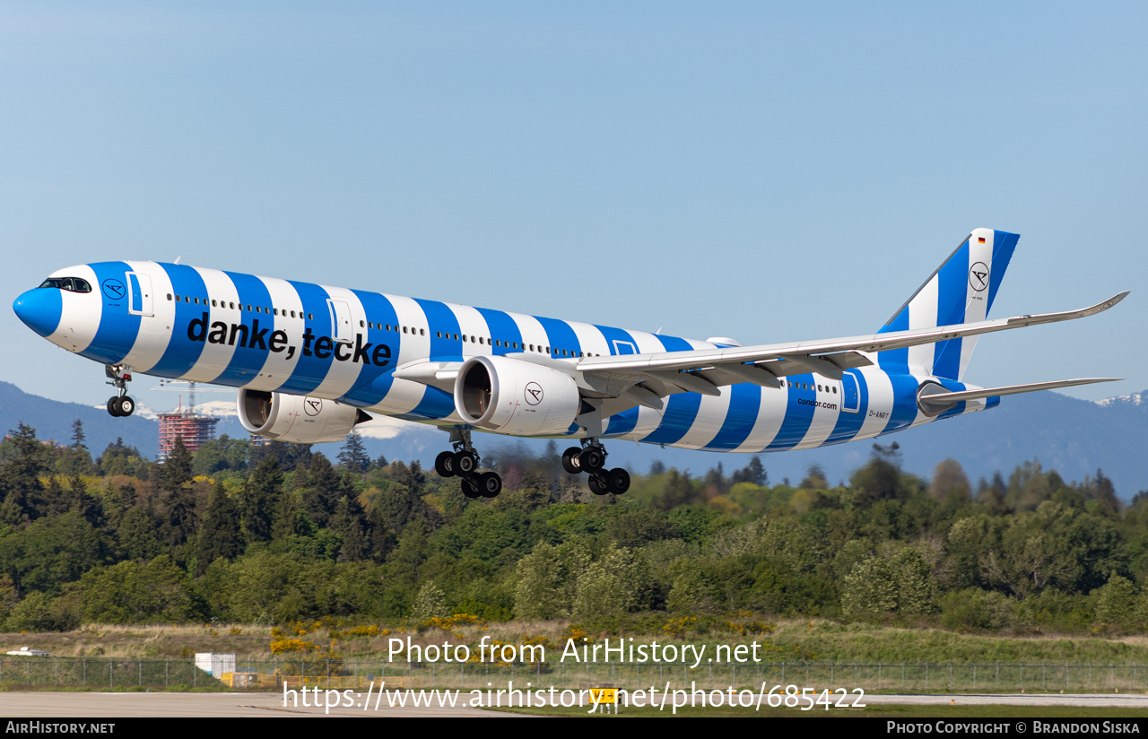 Aircraft Photo of D-ANRT | Airbus A330-941N | Condor Flugdienst | AirHistory.net #685422