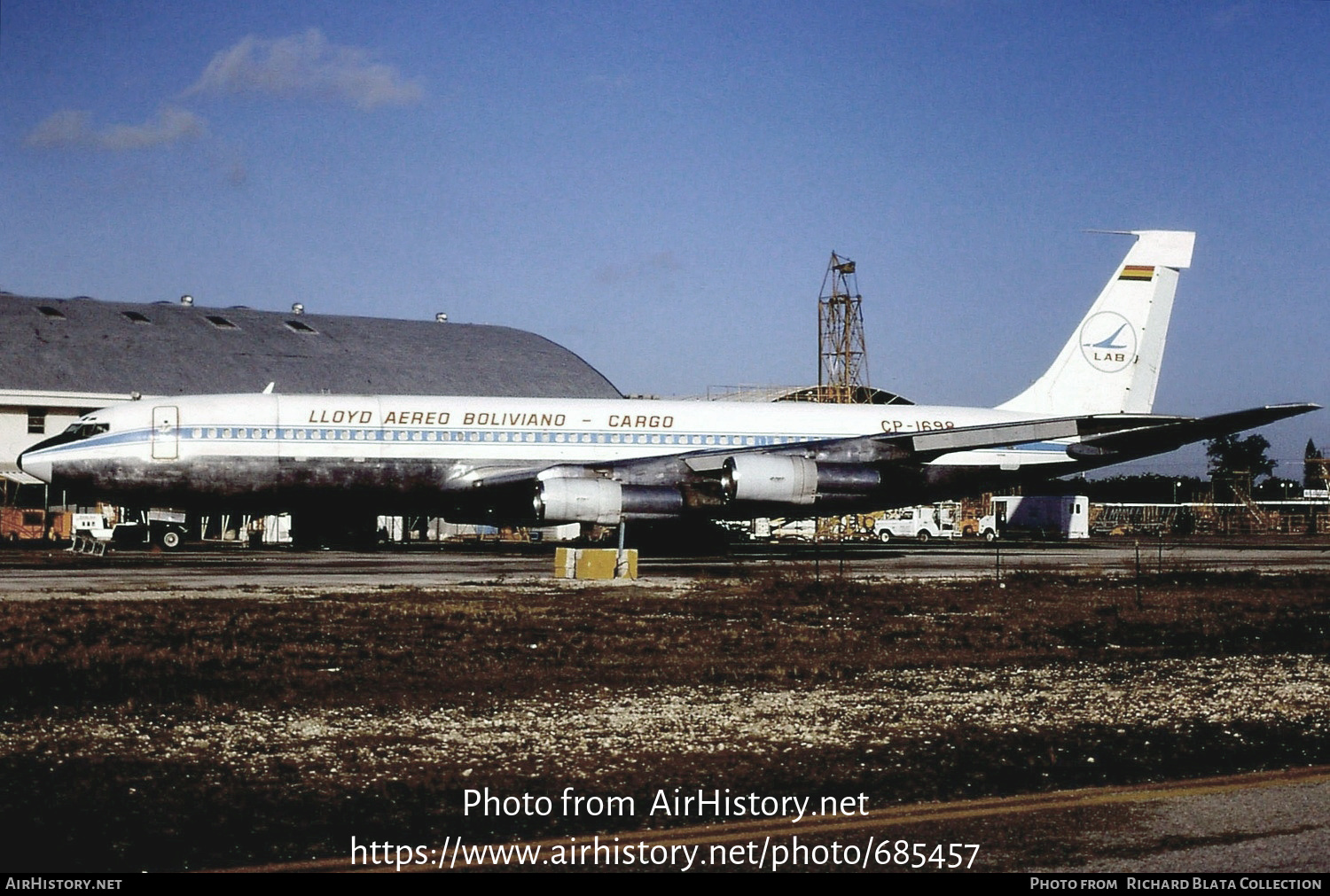 Aircraft Photo of CP-1698 | Boeing 707-323C | Lloyd Aereo Boliviano - LAB | AirHistory.net #685457