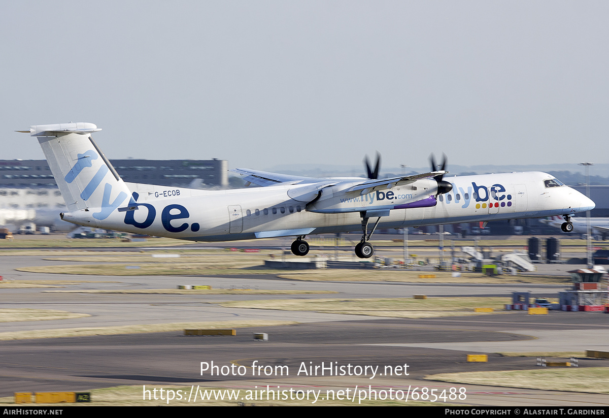 Aircraft Photo of G-ECOB | Bombardier DHC-8-402 Dash 8 | Flybe | AirHistory.net #685488