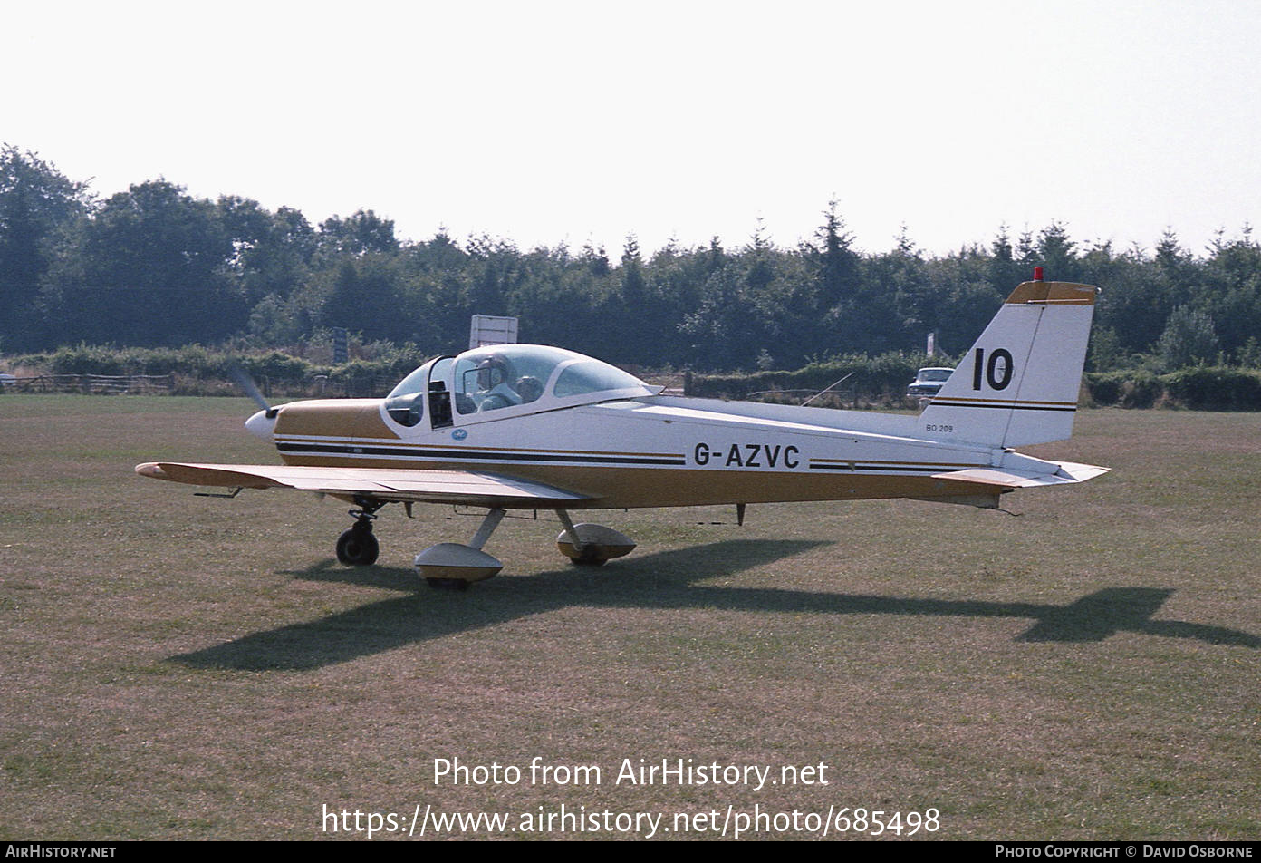 Aircraft Photo of G-AZVC | Bolkow BO-209 Monsun 160FV | AirHistory.net #685498