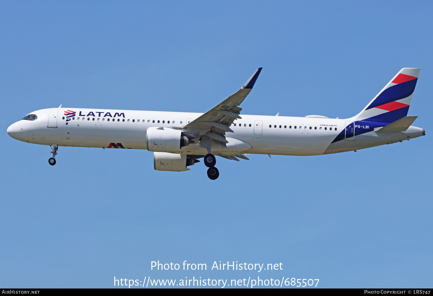 Aircraft Photo of PS-LBI | Airbus A321-271NX | LATAM Airlines ...