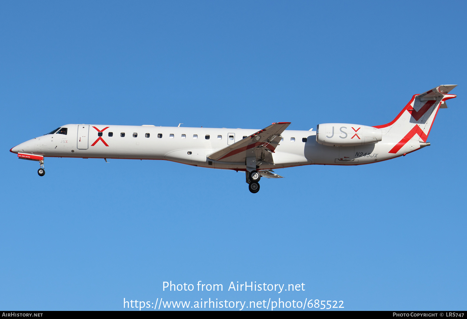 Aircraft Photo of N245JX | Embraer ERJ-145LR (EMB-145LR) | JetSuiteX ...