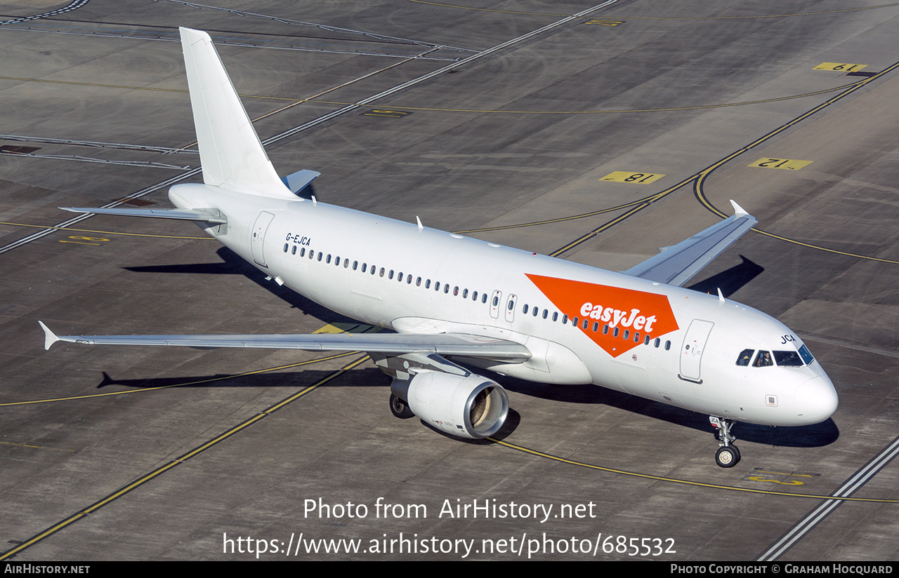 Aircraft Photo of G-EJCA | Airbus A320-214 | EasyJet | AirHistory.net #685532