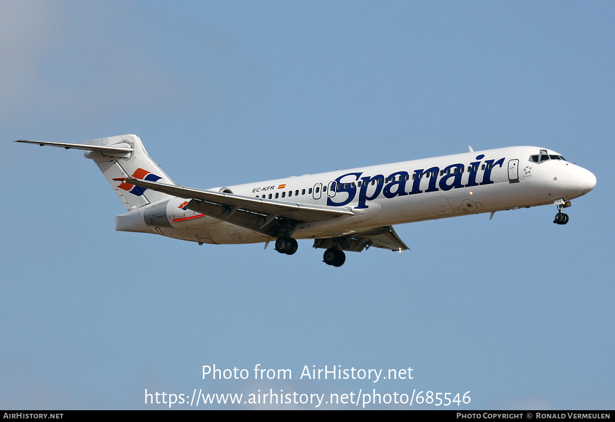 Aircraft Photo of EC-KFR | Boeing 717-2K9 | Spanair | AirHistory.net #685546