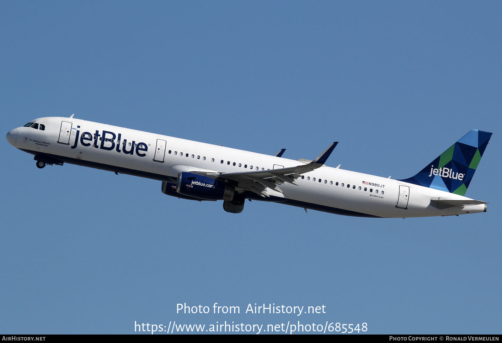 Aircraft Photo of N980JT | Airbus A321-231 | JetBlue Airways ...