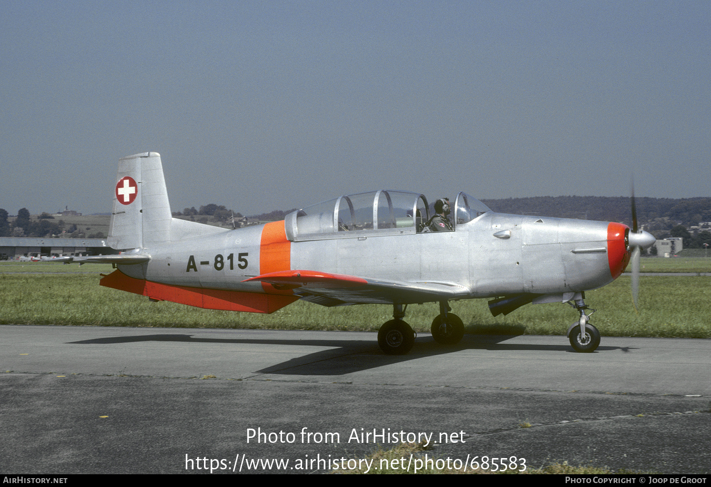 Aircraft Photo of A-815 | Pilatus P-3-05 | Switzerland - Air Force | AirHistory.net #685583