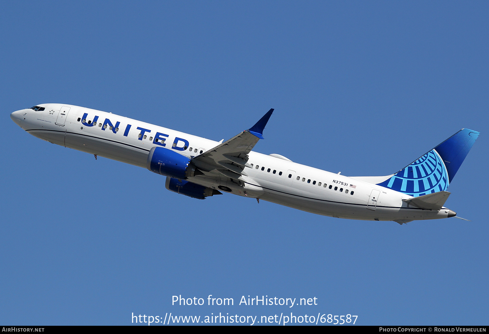 Aircraft Photo of N37531 | Boeing 737-9 Max 9 | United Airlines | AirHistory.net #685587