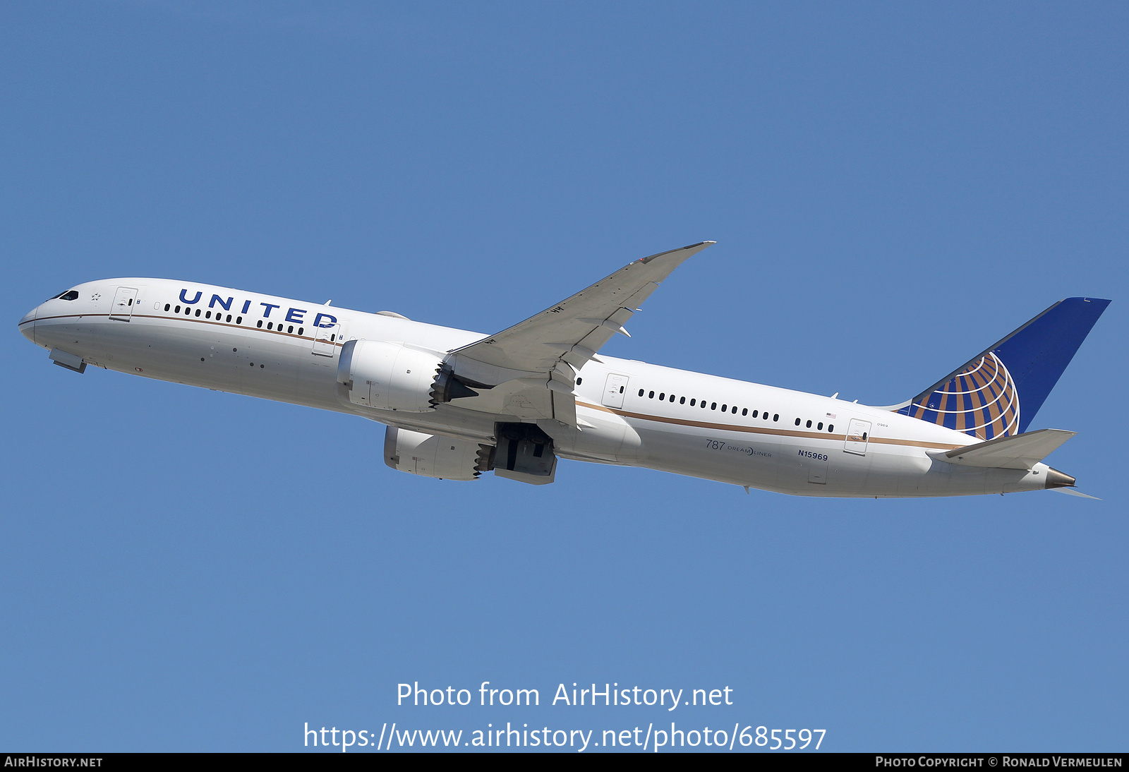 Aircraft Photo of N15969 | Boeing 787-9 Dreamliner | United Airlines | AirHistory.net #685597