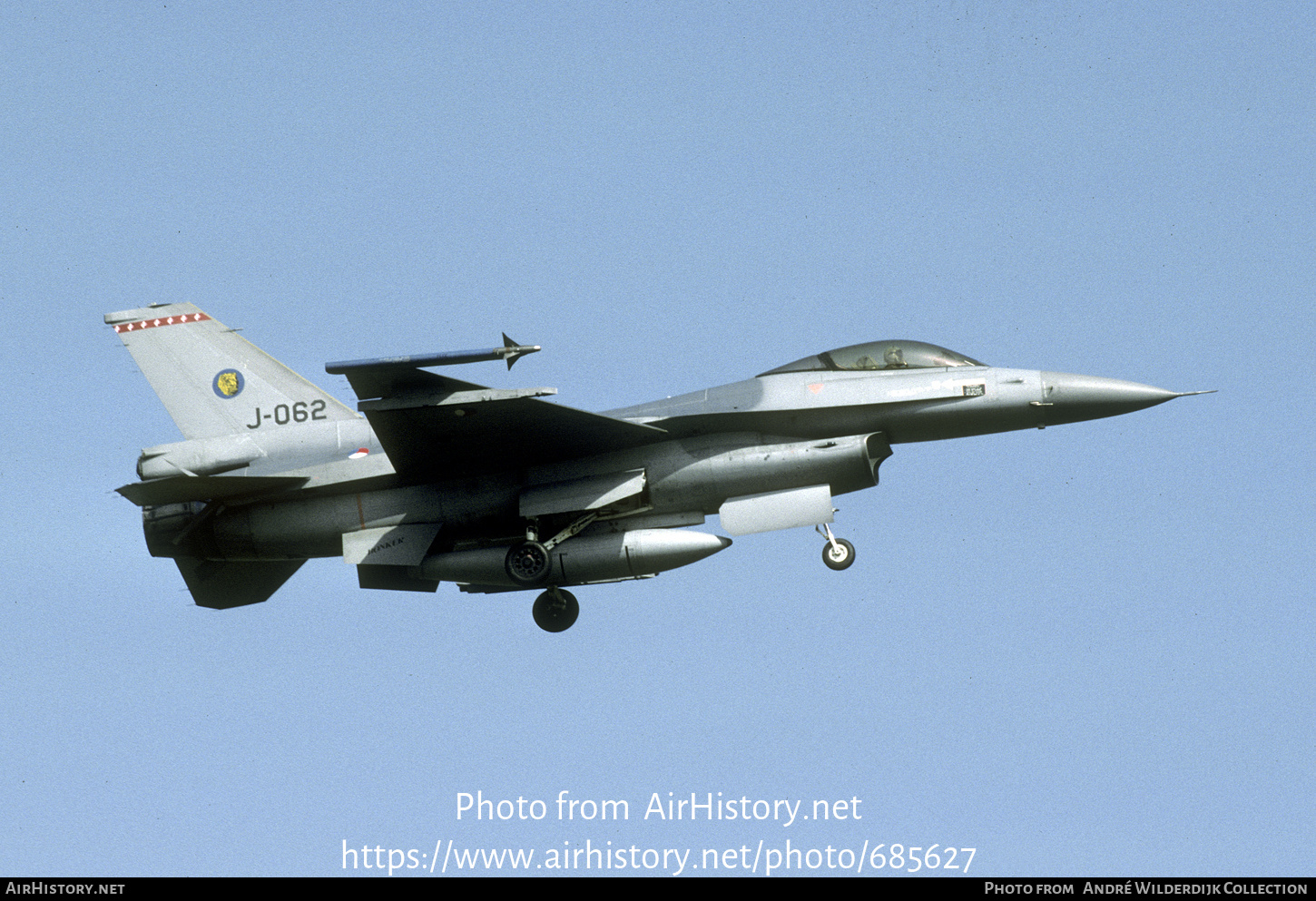 Aircraft Photo of J-062 | General Dynamics F-16A Fighting Falcon | Netherlands - Air Force | AirHistory.net #685627