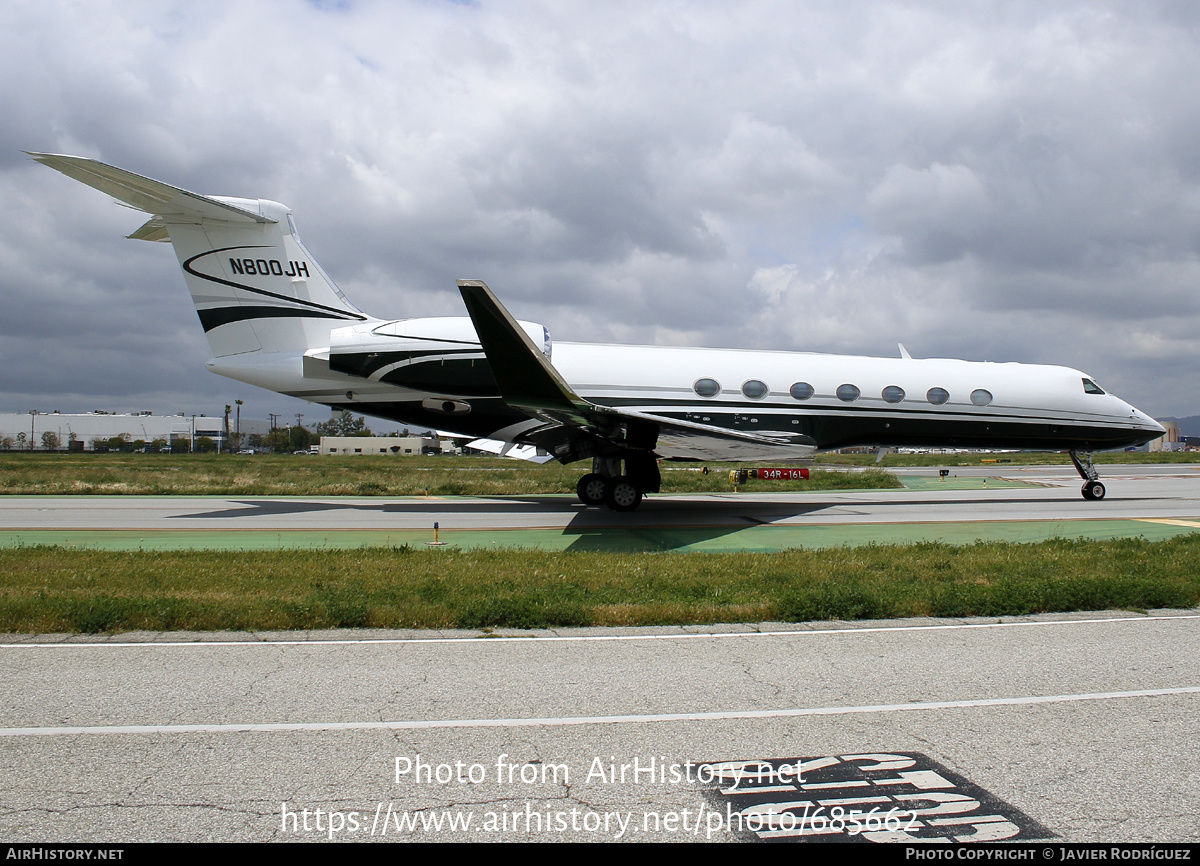 Aircraft Photo of N800JH | Gulfstream Aerospace G-V-SP Gulfstream G550 | AirHistory.net #685662