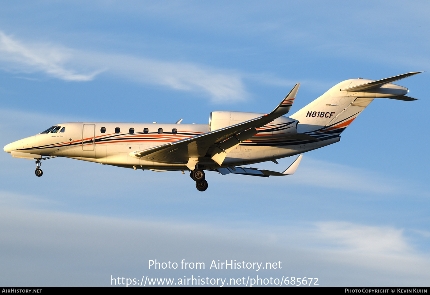 Aircraft Photo of N818CF | Cessna 750 Citation X | AirHistory.net #685672