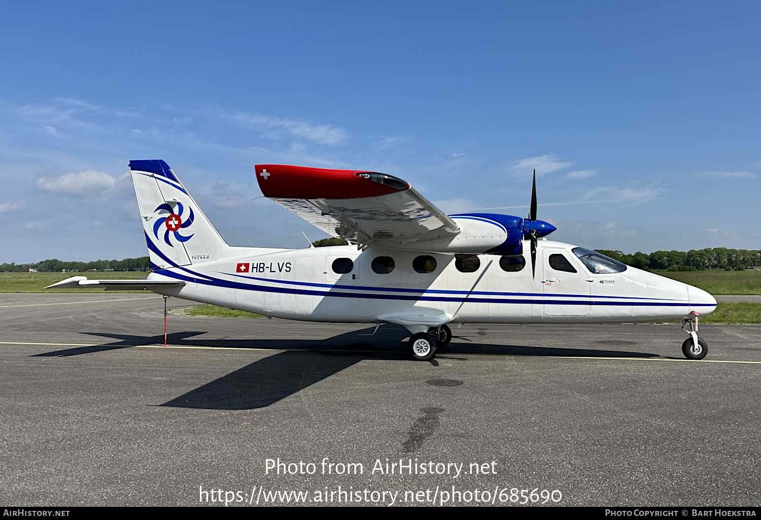 Aircraft Photo of HB-LVS | Tecnam P-2012 Traveller | Swiss Flight Services | AirHistory.net #685690