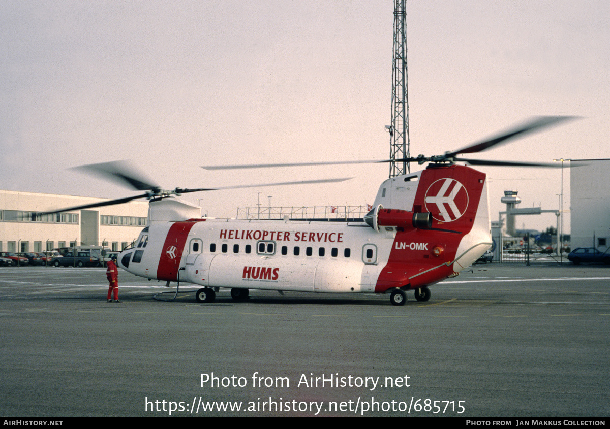 Aircraft Photo of LN-OMK | Boeing Vertol 234LR | Helikopter Service | AirHistory.net #685715